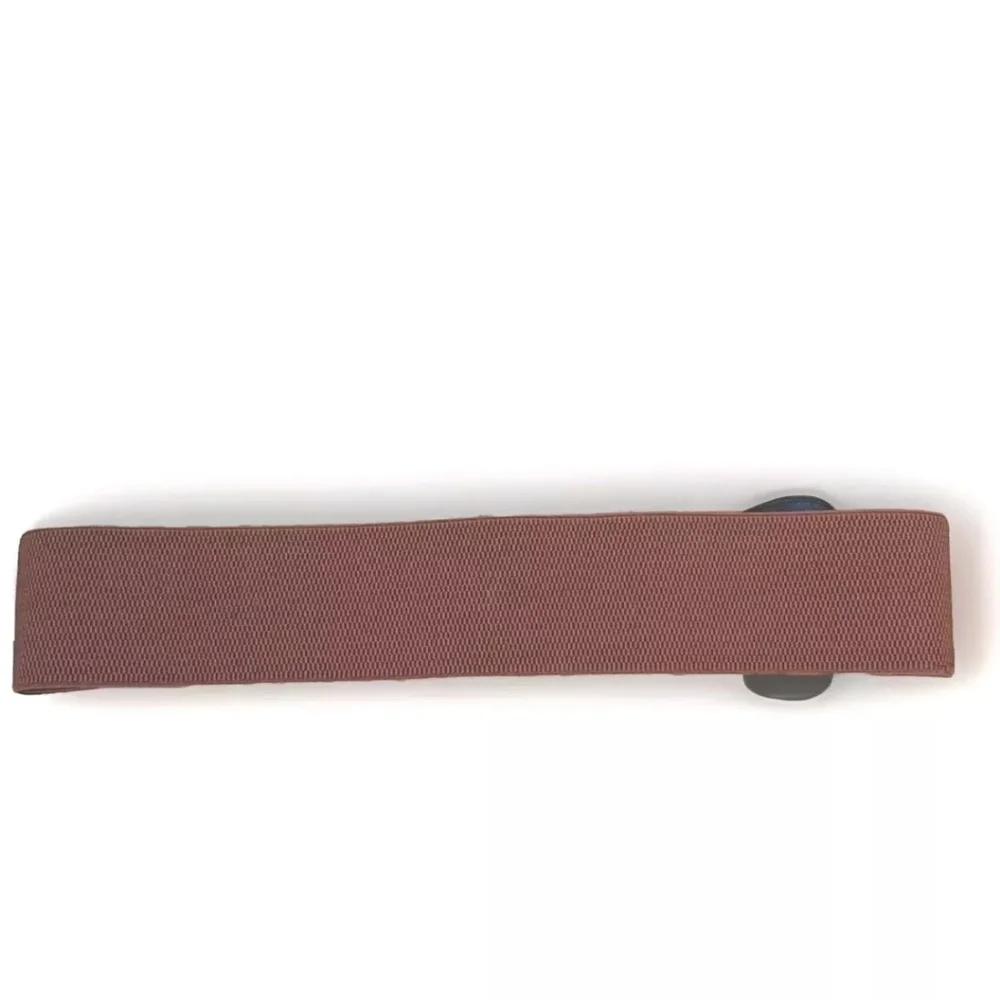 Cognac Stretch Waist Belt Sz Med Lg Double Gold Buckle Southwestern Boho Fairy